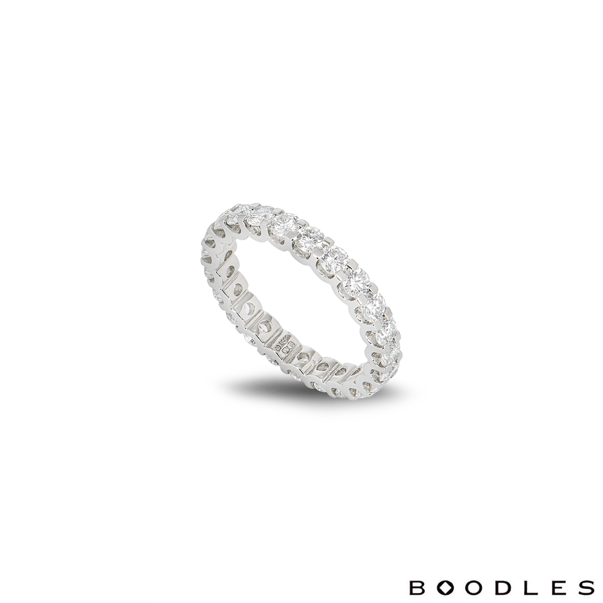 Boodles Platinum Diamond Full Eternity Ring Rich Diamonds